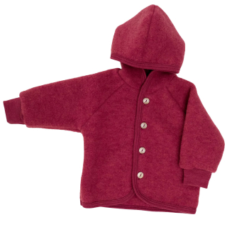 Engel Natur Jas Rood Wol Fleece Jaspis