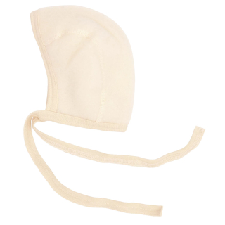 Engel Natur Strikmutsje Creme Wol Fleece Naturel