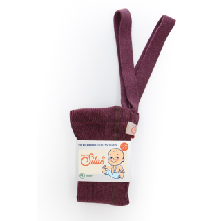 Silly Silas Footless Cotton Tights Fig Blend