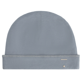 Gray Label muts grijs stone grey van zacht biologisch katoen met omgeslagen rand en minimalistisch design