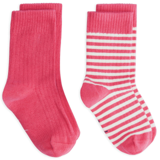 Gray Label Sok 2-Pack Roze/Creme Strepen