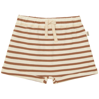 House Of Jamie Korte Broek Creme/Bruin Strepen Baby