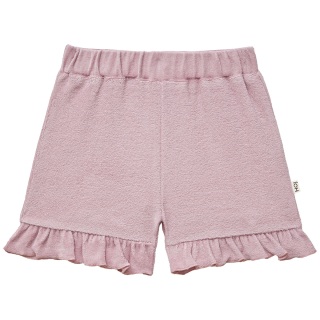 House Of Jamie Korte Broek Paars Ruffle Badstof