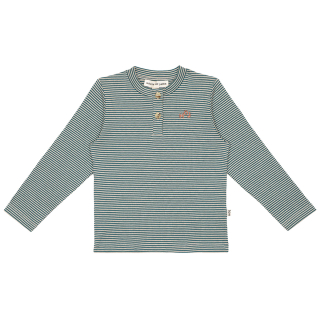 House Of Jamie Longsleeve Creme/Groen Strepenprint