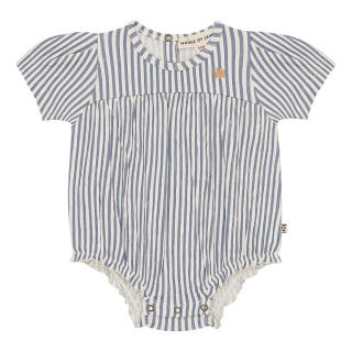 House Of Jamie Romper Creme/Blauw Strepenprint