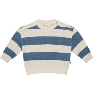 House Of Jamie Sweater Creme/Blauw Strepen Badstof Baby