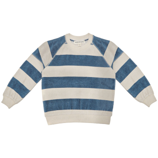 House Of Jamie Sweater Creme/Blauw Strepen Badstof