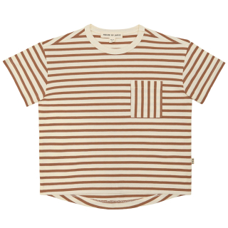 House Of Jamie T-shirt Creme/Bruin Strepen