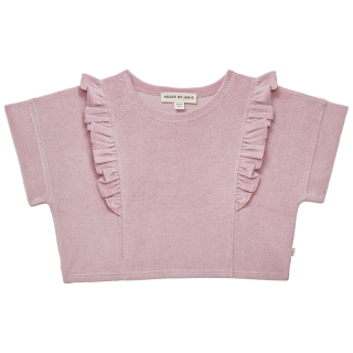House Of Jamie T-shirt Paars Ruffle Badstof