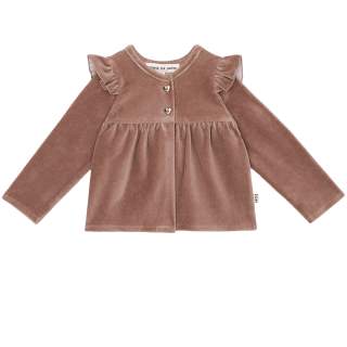 House Of Jamie Vest Bruin Velvet