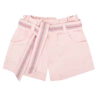 Jenest Korte Broek Roze Band Ruffle