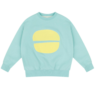 Jenest Sweater Groen/Geel Rond