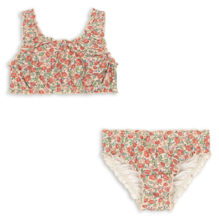 Konges Slojd Bikini Beige/Rood/Groen Bloemen Kaluka