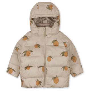 Konges Slojd Winterjas Beige Citroenprint