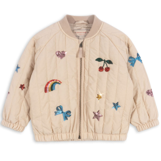Konges Slojd Jas Beige Kers Regenboog Strik Pailletten