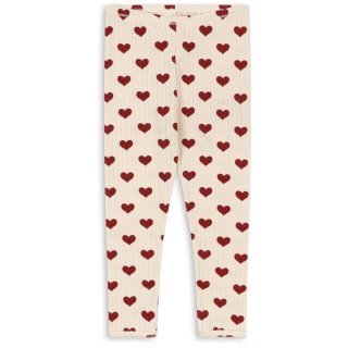 Konges Slojd Legging Creme Hartjes