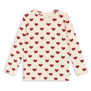 Konges Slojd Longsleeve Creme Hartjes