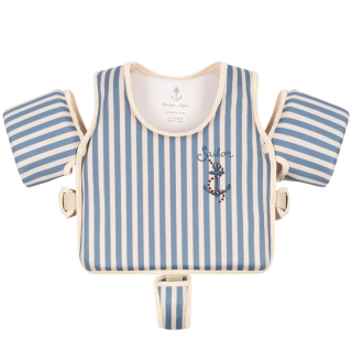 Konges Slojd Puddle Jumper Creme/Blauw Anker Strepen