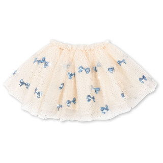 Konges Slojd Rok Creme/Blauw Tule Strikken