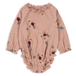 Konges Slojd Romper Roze Lieveheersbeestjes