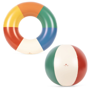 Konges Slojd swim ring and beach ball set zwemband en strandbal voor kinderen