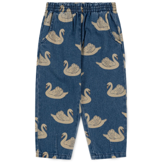 Konges Slojd Spijkerbroek Blauw Zwanenprint