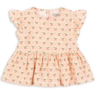 Konges Slojd Top Roze/Beige Kersen Ruffle