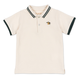 Konges Slojd T-shirt Creme/Groen Citroen Kraag