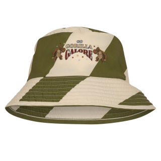 Konges Slojd Zonnehoed Beige/Groen Gorillaprint