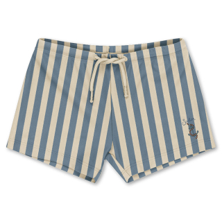 Konges Slojd Zwembroek Creme/Blauw Anker Strepen