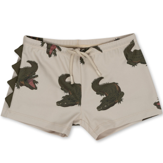 Konges Slojd Zwembroek Beige Krokodillenprint