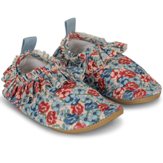 Konges Slojd Zwemschoenen Blauw/Rood Bloemenprint Rosie Blue
