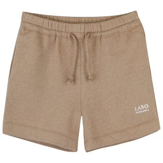 Labo De Colores korte broek bruin jongens Lennon Pants Short Taupe Melange zomercollectie Pudilo