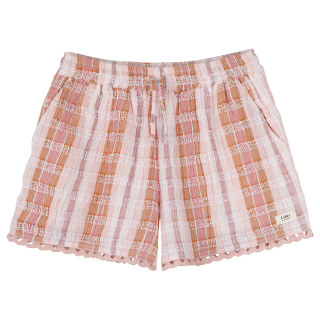 Labo De Colores korte broek roze meisjes | Liven Pants Short Pink Papaya zomercollectie Pudilo
