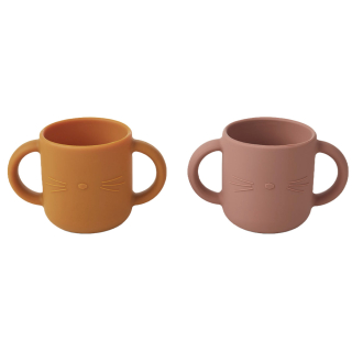 Liewood Beker Bruin/Roze 2-Pack