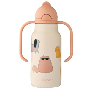Liewood Drinkfles Kimmie Kat En Hond 250 ML