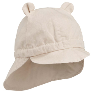 Liewood Zonnehoed Gorm Linen Creme Oortjes