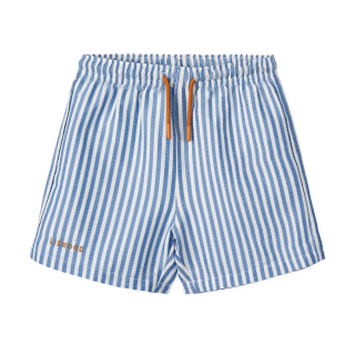 Liewood Zwembroek Blauw/Wit Strepenprint