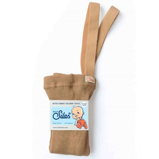 Silly Silas Footed  Cotton Tights Light Brown