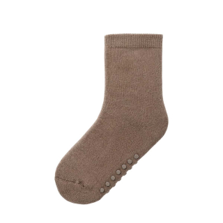 Lil Atelier Anti-Slip Sok Donkerbruin