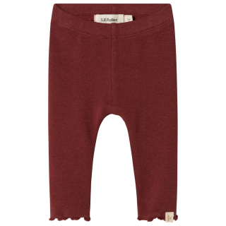 Lil Atelier Legging Rood Hot Chocolate