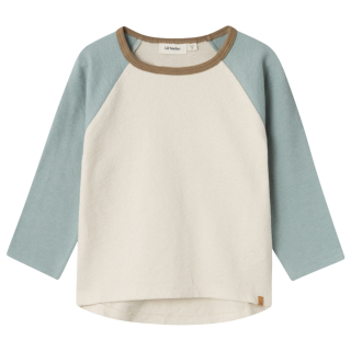 Lil Atelier Longsleeve Creme/Blauw/Bruin
