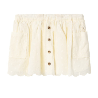 Lil Atelier Rok Creme Knoopjes