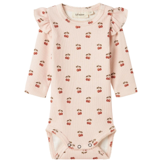 Lil Atelier Romper Roze Kersen Silver Peony