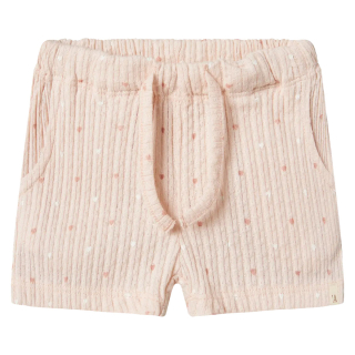 Lil Atelier Korte Broek Roze Hartjes Peach Blush