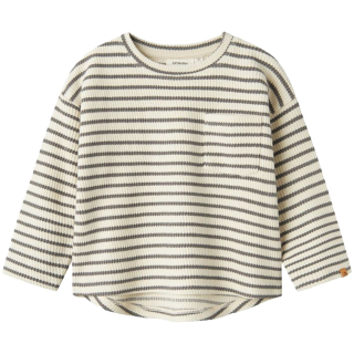 Lil Atelier Longsleeve Creme/Grijs Strepen
