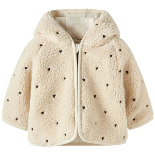 Lil Atelier Jas Creme Teddy Hartjes Turtledove
