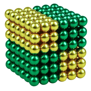Magneetballetjes Groen/Lichtgroen Neocub 216 Stuks