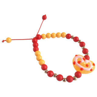 Marlo armband geel rood Yellow heart
