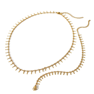 MarLo Mama Ketting Armband Set Geometrisch Goud